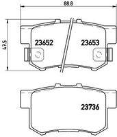 BREMBO P28039 Bremsbelagsatz, Scheibenbremse