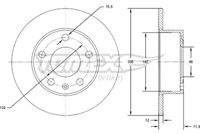 TOMEX Brakes TX7176 Bremsscheibe