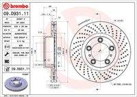 BREMBO 09D93111 Bremsscheibe