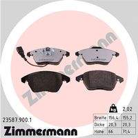 ZIMMERMANN 235879001 Bremsbelagsatz, Scheibenbremse