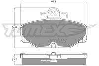 TOMEX Brakes TX1067 Bremsbelagsatz, Scheibenbremse