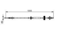 BOSCH 1987482791 Seilzug, Feststellbremse