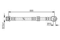 BOSCH 1987481087 Bremsschlauch
