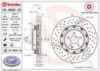 BREMBO 09888023 Bremsscheibe