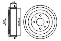 BOSCH 0986477109 Bremstrommel