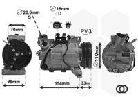 VAN WEZEL 5900K183 Kompressor, Klimaanlage