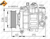 NRF 32263 Kompressor, Klimaanlage