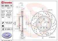 BREMBO 0989521X Bremsscheibe