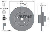 TEXTAR 92196203 Bremsscheibe