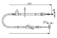 BOSCH 1987477995 Seilzug, Feststellbremse
