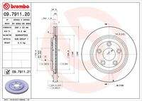 BREMBO 09791121 Bremsscheibe