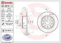 BREMBO 08D61611 Bremsscheibe