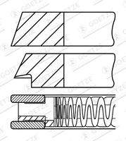 GOETZE ENGINE 0810250000 Kolbenringsatz