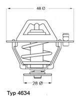 BorgWarner (Wahler) 463476 Thermostat, Kühlmittel