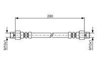 BOSCH 1987476234 Bremsschlauch