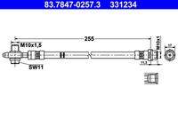 ATE 83784702573 Bremsschlauch