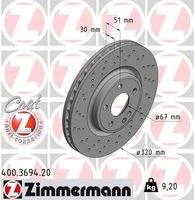 ZIMMERMANN 400369420 Bremsscheibe