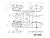 FEBI BILSTEIN 180626 Bremsbelagsatz, Scheibenbremse