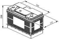 BOSCH 0092L40340 Starterbatterie