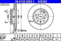 ATE 24012202521 Bremsscheibe