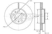 TOMEX Brakes TX7273 Bremsscheibe