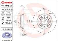 BREMBO 08884321 Bremsscheibe