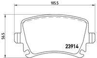 BREMBO P85073 Bremsbelagsatz, Scheibenbremse