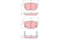 TRW GDB3368 Bremsbelagsatz, Scheibenbremse