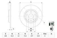 BOSCH 0986479E57 Bremsscheibe