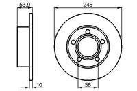 BOSCH 0986478461 Bremsscheibe