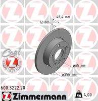 ZIMMERMANN 600322220 Bremsscheibe