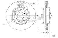 TOMEX Brakes TX7106 Bremsscheibe