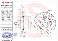 BREMBO 0995744X Bremsscheibe