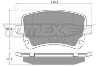 TOMEX Brakes TX13961 Bremsbelagsatz, Scheibenbremse