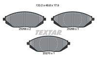 TEXTAR 2526801 Bremsbelagsatz, Scheibenbremse