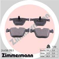 ZIMMERMANN 244581701 Bremsbelagsatz, Scheibenbremse