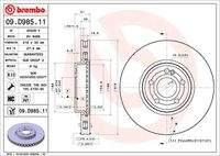 BREMBO 09D98511 Bremsscheibe
