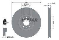 TEXTAR 92268203 Bremsscheibe