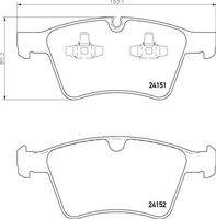 BREMBO P50115 Bremsbelagsatz, Scheibenbremse