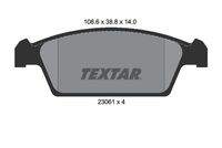 TEXTAR 2306101 Bremsbelagsatz, Scheibenbremse