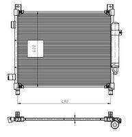 NRF 350420 Kondensator, Klimaanlage