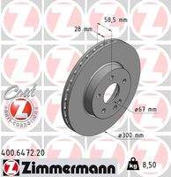 ZIMMERMANN 400647220 Bremsscheibe