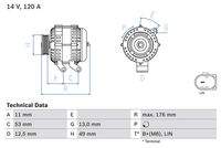 BOSCH 0986082220 Generator