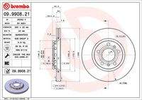BREMBO 09990821 Bremsscheibe