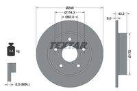 TEXTAR 92308303 Bremsscheibe