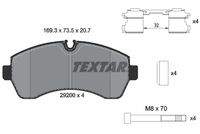 TEXTAR 2920002 Bremsbelagsatz, Scheibenbremse