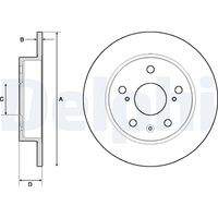 DELPHI BG4709C Bremsscheibe