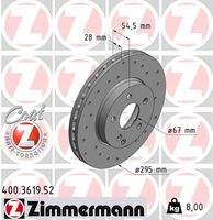 ZIMMERMANN 400361952 Bremsscheibe