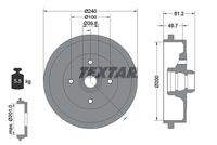 TEXTAR 94006700 Bremstrommel