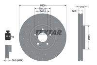TEXTAR 92124105 Bremsscheibe